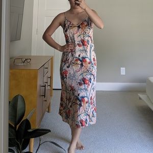 Club Monaco Printed Midi Dress
